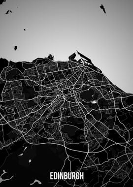 Edinburgh dark map