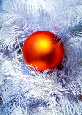 Orange Christmas Ball