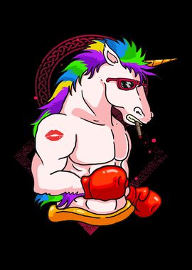 Boxing Unicorn Cool Boxer