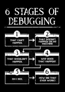 6 stages of debugging