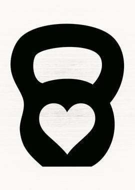 Kettlebell Heart Love