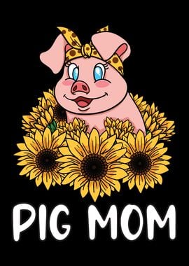 Pig Mom  Cute Piggy