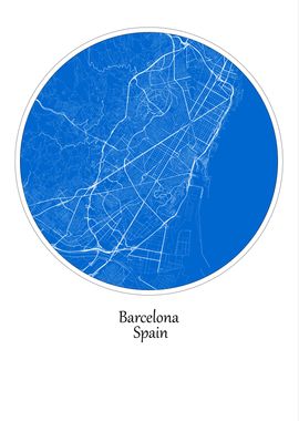 Barcelona Map Spain