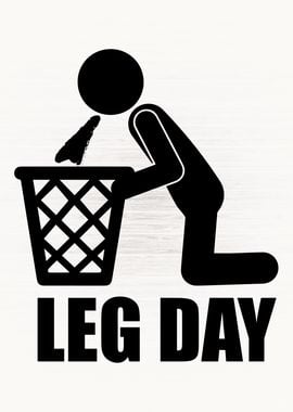 Leg Day Puke Funny Gym