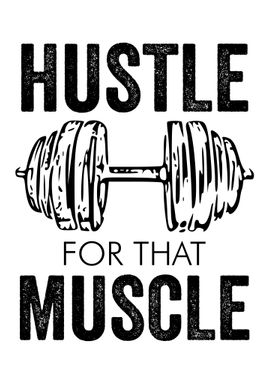 HUSTLE MUSCLE WHITE