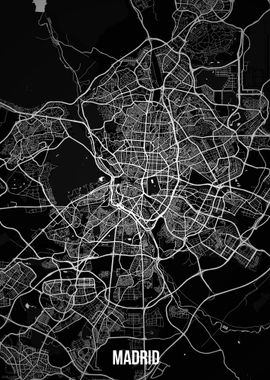 Madrid dark map