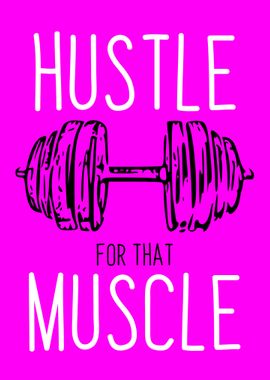 HUSTLE MUSCLE PINK