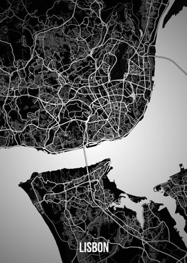 Lisbon dark map