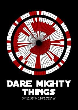 Dare Mighty Things Motto