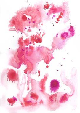 Abstract pink watercolor