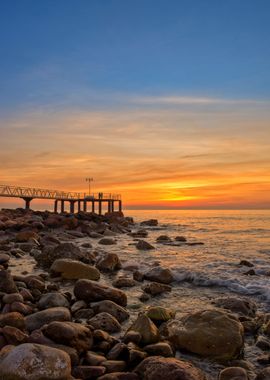 Spectacular landscape sea