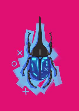 Blue Beetle Pop art