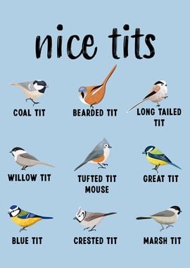 Bird watching Funny nice tits Gift Art Print by Qwerty Designs