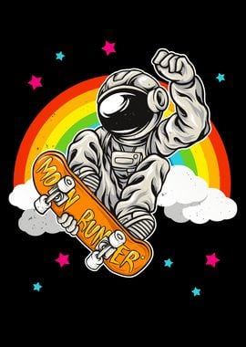 Skater Astronaut with