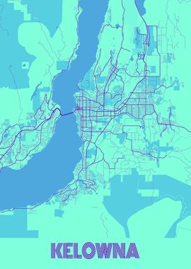 Kelowna Galaxy City Map