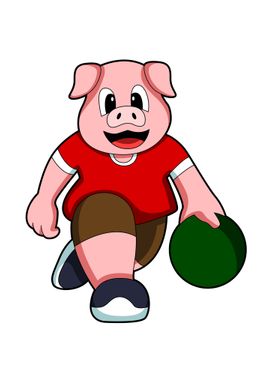 Pig Bowling Sports