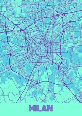 Milan Galaxy City Map