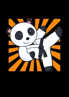 Karate Panda Funny Kids