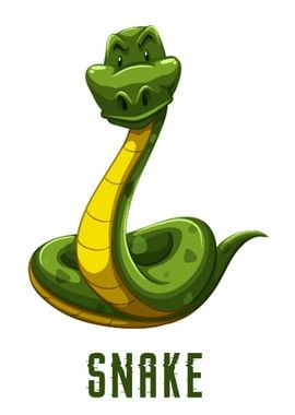 snake vector cute