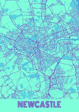 Newcastle Galaxy City Map