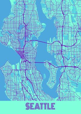 Seattle Galaxy City Map