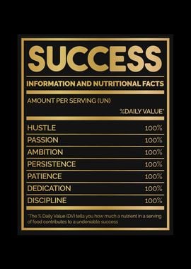 SUCCESS NUTRITIONAL FACTS