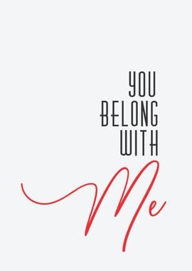 you belong with me