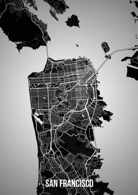 San Francisco dark map