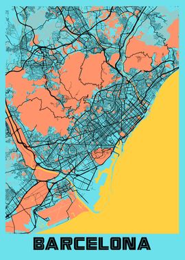 Barcelona Gloria City Map