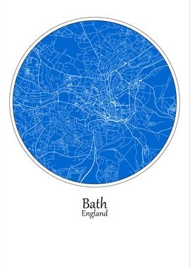 Bath City Map England