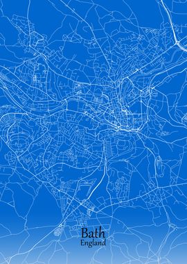 Bath City Map England