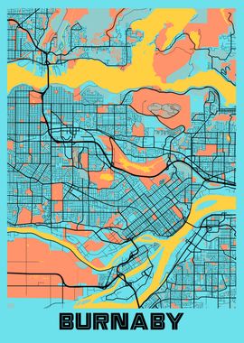 Burnaby Gloria City Map