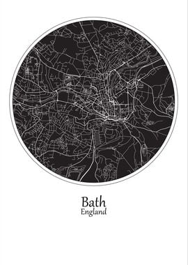 Bath City Map England