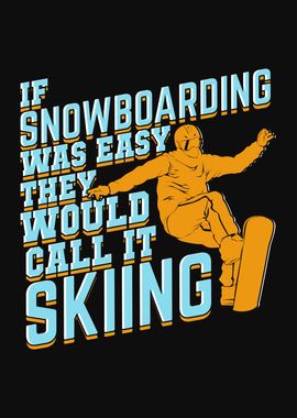 Funny Snowboarding Design