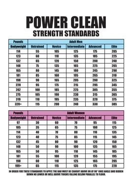 Power Clean Standards