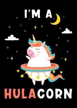 Unicorn Funny Hula