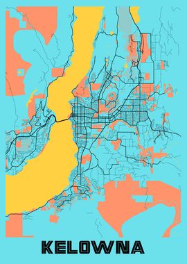 Kelowna Gloria City Map