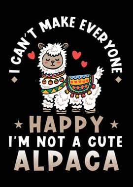 Alpaca Saying Cute Alpaca