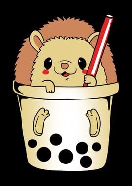 Boba Tea Hedgehog