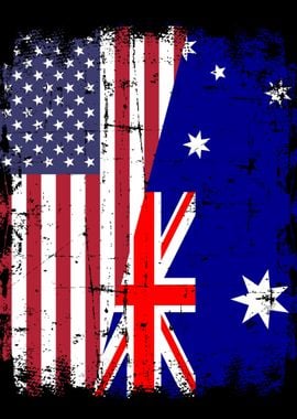 Australia USA flag