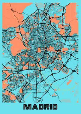 Madrid Gloria City Map