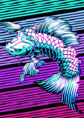 Koi Fish Aesthetic Retro