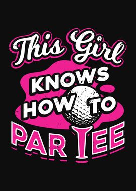 Golfing Girl Design