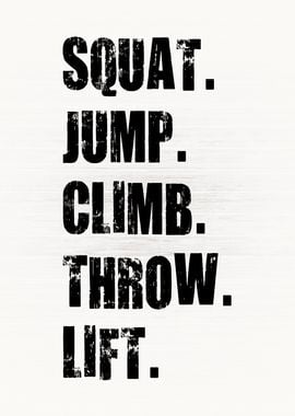 Squat Jump Climb Lift