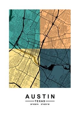 Austin Color Street Map