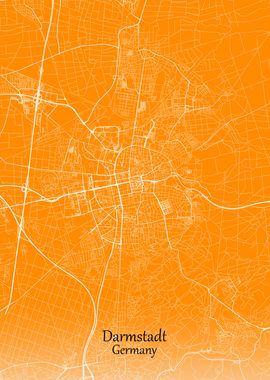 Darmstadt City Map German