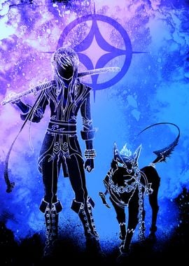 The hero and his dog Soul