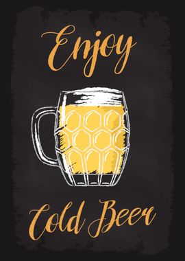 Enjoy Cold Beer Cerveza