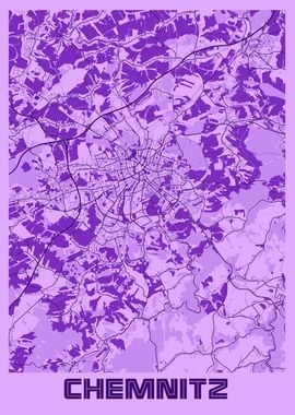 Chemnitz Lavender Map