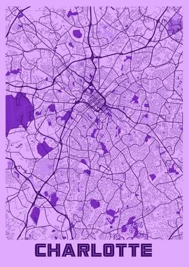 Charlotte Lavender Map